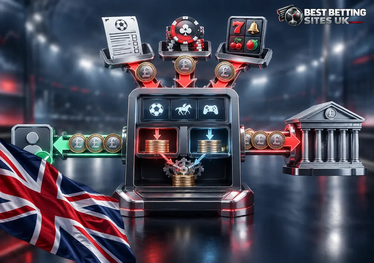 Operator taxation explained through sportsbook revenue, three duty streams and public payment flows