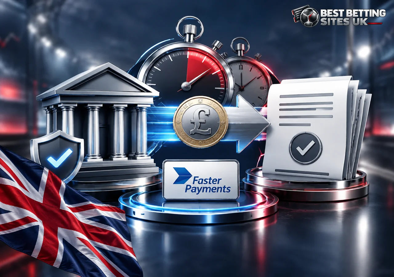 Bank transfer payments for larger betting payouts with different operator processing times